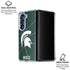 Michigan State University Green Basketball Galaxy Z Fold7 Clear Case