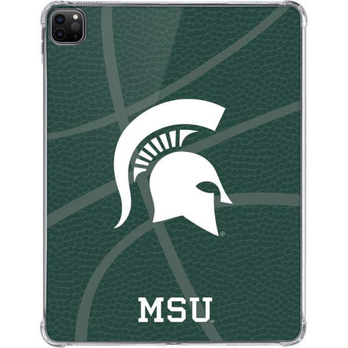 Michigan State University Green Basketball iPad Pro 11in (2024) Clear Case