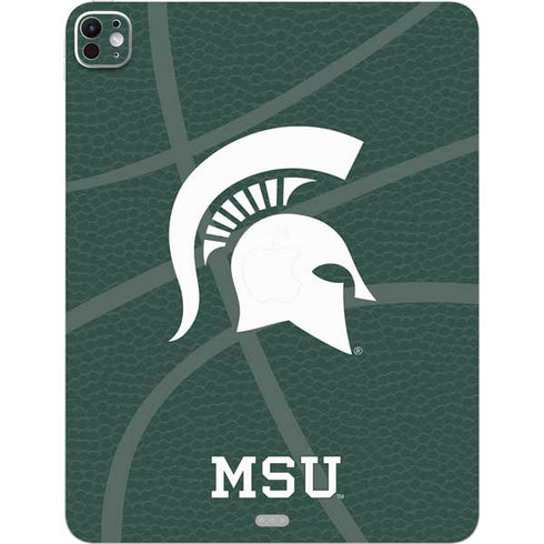 Michigan State University Green Basketball iPad Pro 13in M4 (2024) Skin