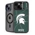 Michigan State University Green Basketball iPhone 14 Plus Kickstand Case