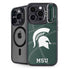 Michigan State University Green Basketball iPhone 14 Pro Kickstand Case