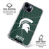 Michigan State University Green Basketball iPhone 15 Clear Case