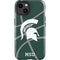 Michigan State University Green Basketball iPhone 15 Impact Case
