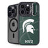 Michigan State University Green Basketball iPhone 15 Pro Kickstand Case
