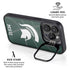 Michigan State University Green Basketball iPhone 15 Pro Kickstand Case