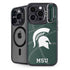 Michigan State University Green Basketball iPhone 15 Pro Max Kickstand Case