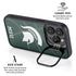 Michigan State University Green Basketball iPhone 15 Pro Max Kickstand Case