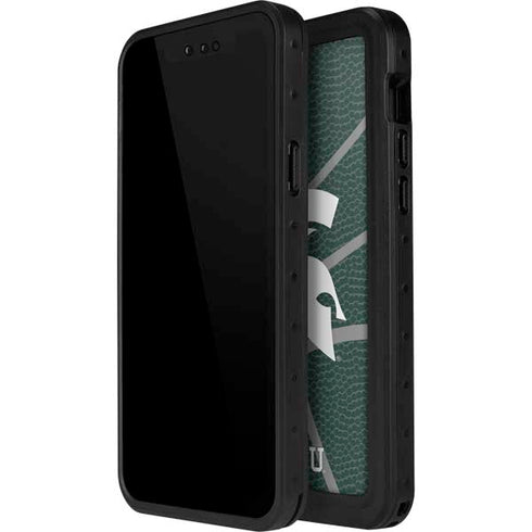 Michigan State University Green Basketball iPhone 15 Pro Waterproof Case