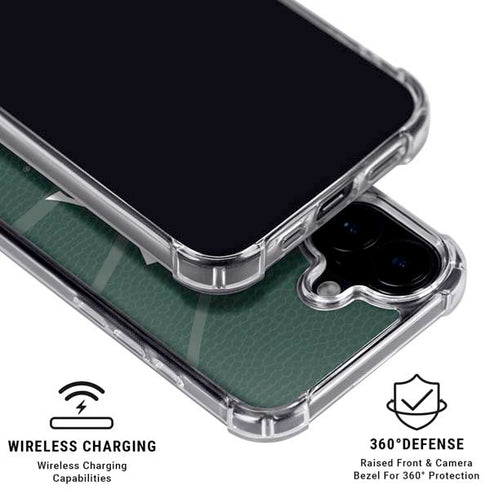 Michigan State University Green Basketball iPhone 16 Clear Case