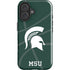 Michigan State University Green Basketball iPhone 16 Impact Case