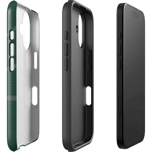 Michigan State University Green Basketball iPhone 16 Impact Case