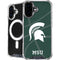 Michigan State University Green Basketball iPhone 16 Plus MagSafe Case