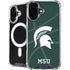 Michigan State University Green Basketball iPhone 16 Plus MagSafe Case