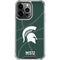 Michigan State University Green Basketball iPhone 16 Pro Clear Case