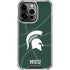 Michigan State University Green Basketball iPhone 16 Pro Clear Case
