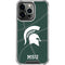Michigan State University Green Basketball iPhone 16 Pro Max Clear Case