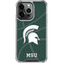 Michigan State University Green Basketball iPhone 16 Pro Max Clear Case