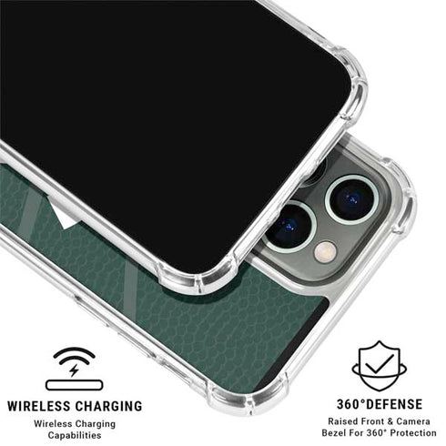 Michigan State University Green Basketball iPhone 16 Pro Max Clear Case