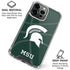 Michigan State University Green Basketball iPhone 16 Pro Max Clear Case