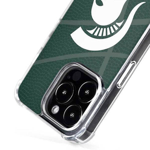 Michigan State University Green Basketball iPhone 16 Pro Max MagSafe Case