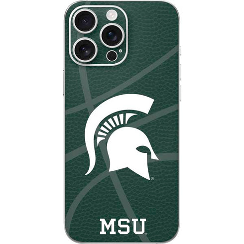 Michigan State University Green Basketball iPhone 16 Pro Max Skin