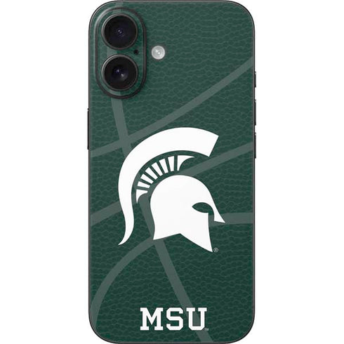 Michigan State University Green Basketball iPhone 16 Skin