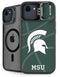 Michigan State University Green Basketball iPhone 16e Kickstand Case