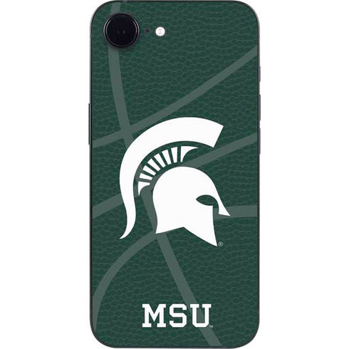 Michigan State University Green Basketball iPhone 16e Skin