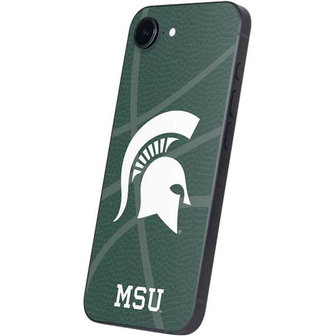 Michigan State University Green Basketball iPhone 16e Skin