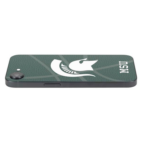 Michigan State University Green Basketball iPhone 16e Skin