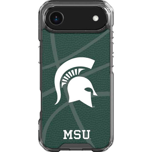 Michigan State University Green Basketball iPhone 17 Air Clear Case