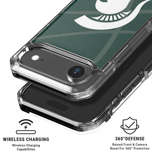 Michigan State University Green Basketball iPhone 17 Air Clear Case