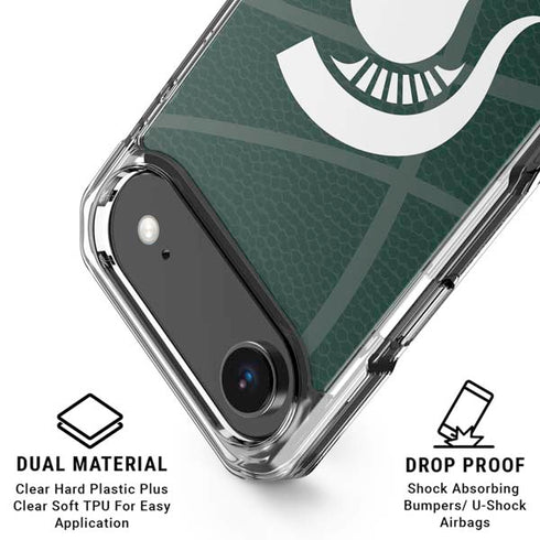 Michigan State University Green Basketball iPhone 17 Air Clear Case