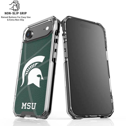 Michigan State University Green Basketball iPhone 17 Air Clear Case