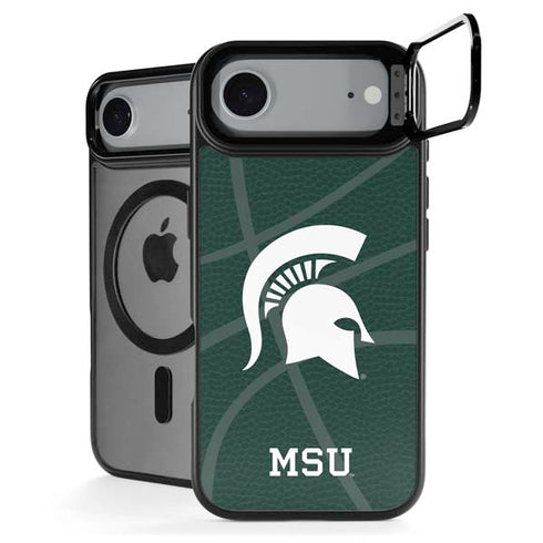 Michigan State University Green Basketball iPhone 17 Air Kickstand Case