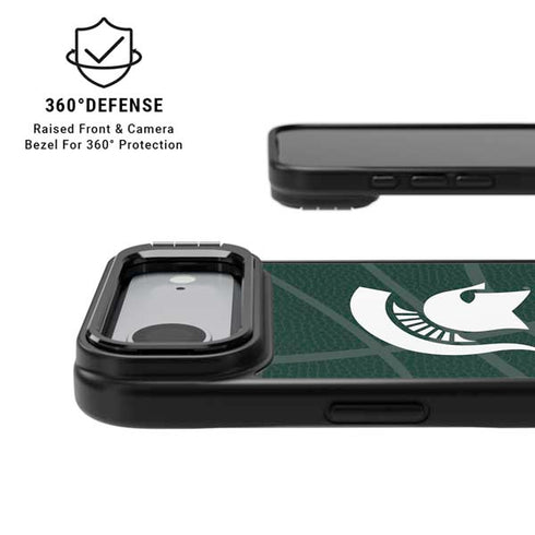 Michigan State University Green Basketball iPhone 17 Air Kickstand Case