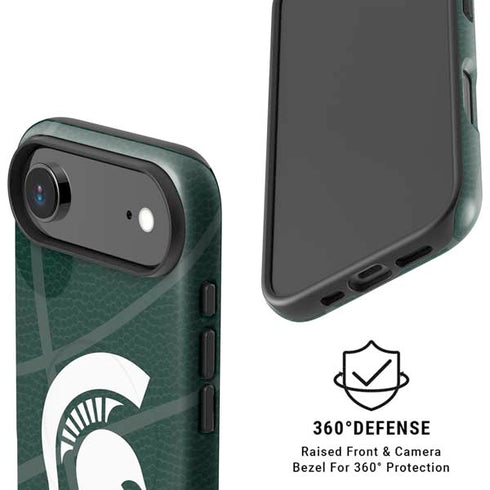 Michigan State University Green Basketball iPhone 17 Air Magsafe Impact Case