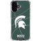 Michigan State University Green Basketball iPhone 17 Clear Case
