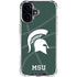 Michigan State University Green Basketball iPhone 17 Clear Case