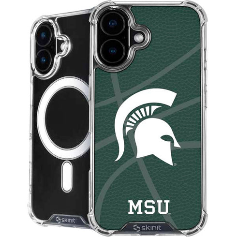 Michigan State University Green Basketball iPhone 17 MagSafe Case