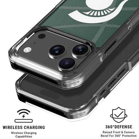Michigan State University Green Basketball iPhone 17 Pro MagSafe Case