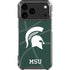 Michigan State University Green Basketball iPhone 17 Pro Max Clear Case