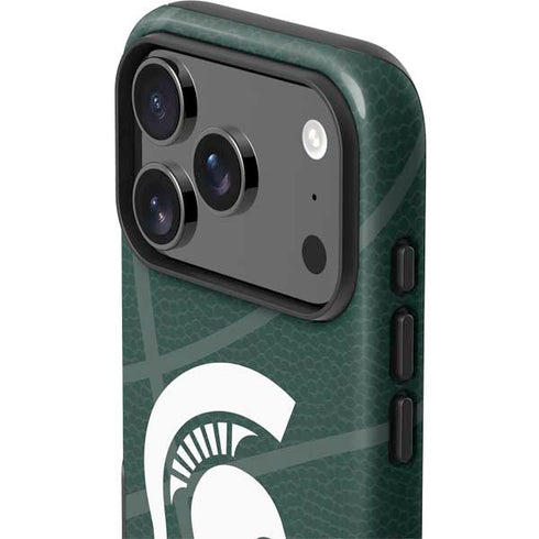 Michigan State University Green Basketball iPhone 17 Pro Max Impact Case
