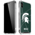 Michigan State University Green Basketball iPhone X/XS Clear Case