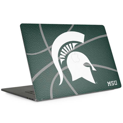 Michigan State University Green Basketball MacBook Skins