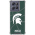 Michigan State University Green Basketball Moto G 5G (2025) Clear Case