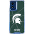 Michigan State University Green Basketball Moto G 5G (2024) Clear Case