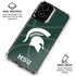 Michigan State University Green Basketball Moto G Power 5G (2024) Clear Case