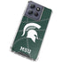 Michigan State University Green Basketball Moto G Stylus 5G (2025) Clear Case