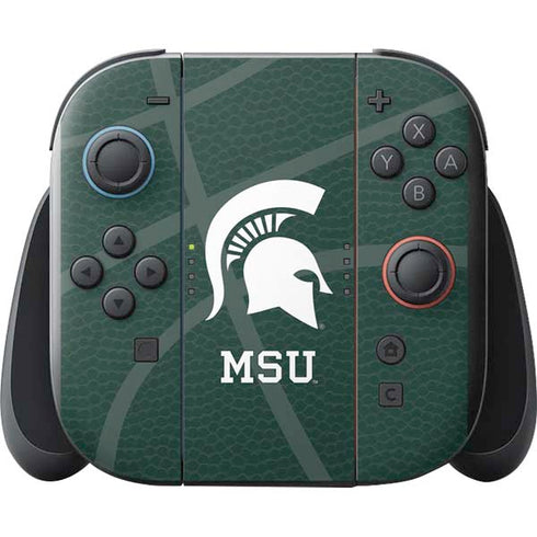 Michigan State University Green Basketball Nintendo Switch 2 (2025) with Joy-Con Skin